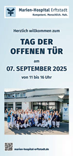 Flyer Tag der offenen Tür im Marien Hospital Erftstadt Frauenthal